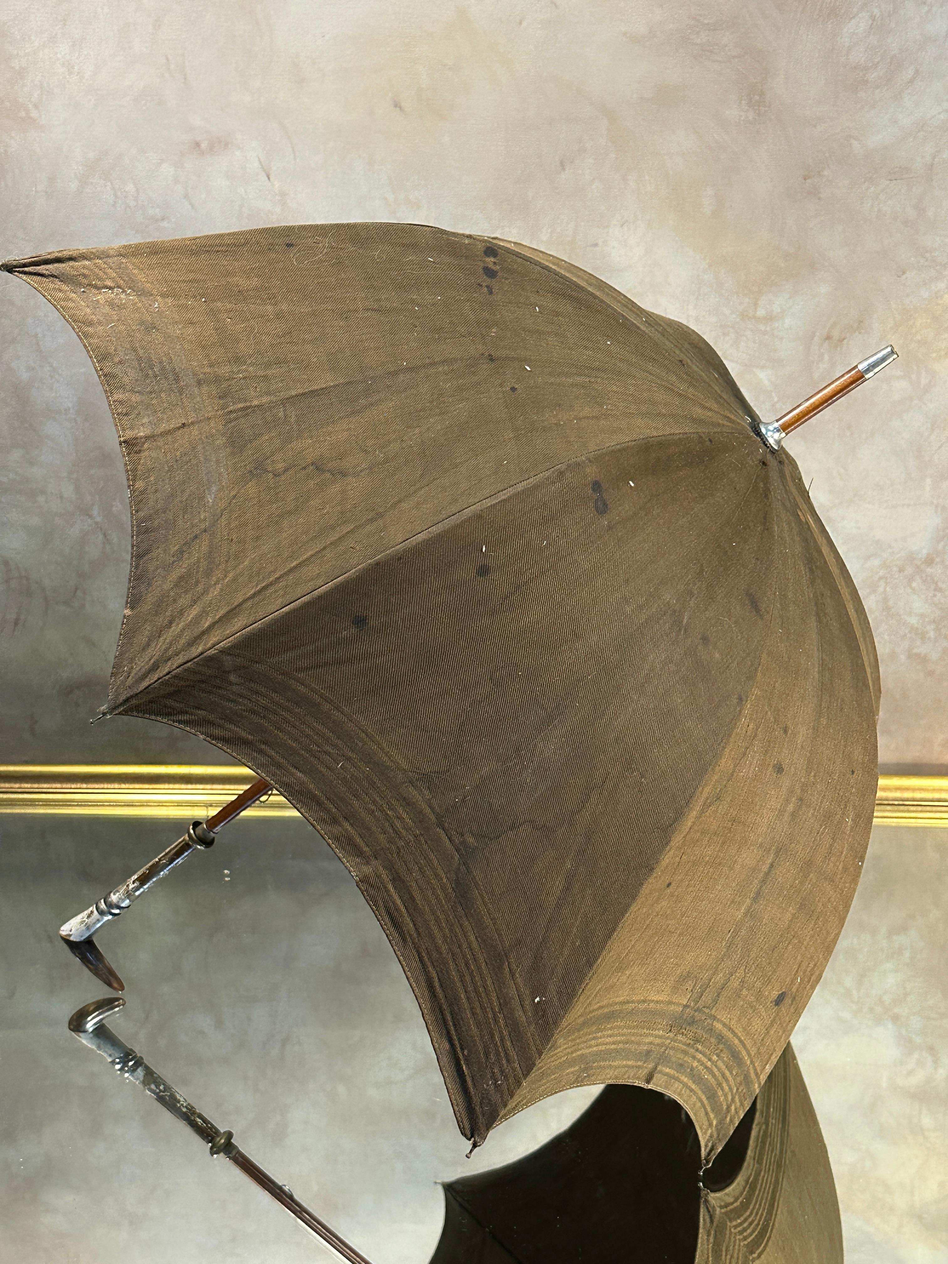 1800s Victorian Cloth Umbrella