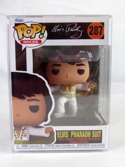 (2) Funko Pop Rock #287 Elvis Presley Pharaoh Suit w/ Amazon Diamond Variant MIB