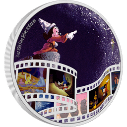 Disney Cinema Masterpieces - Fantasia 3oz Silver Coin