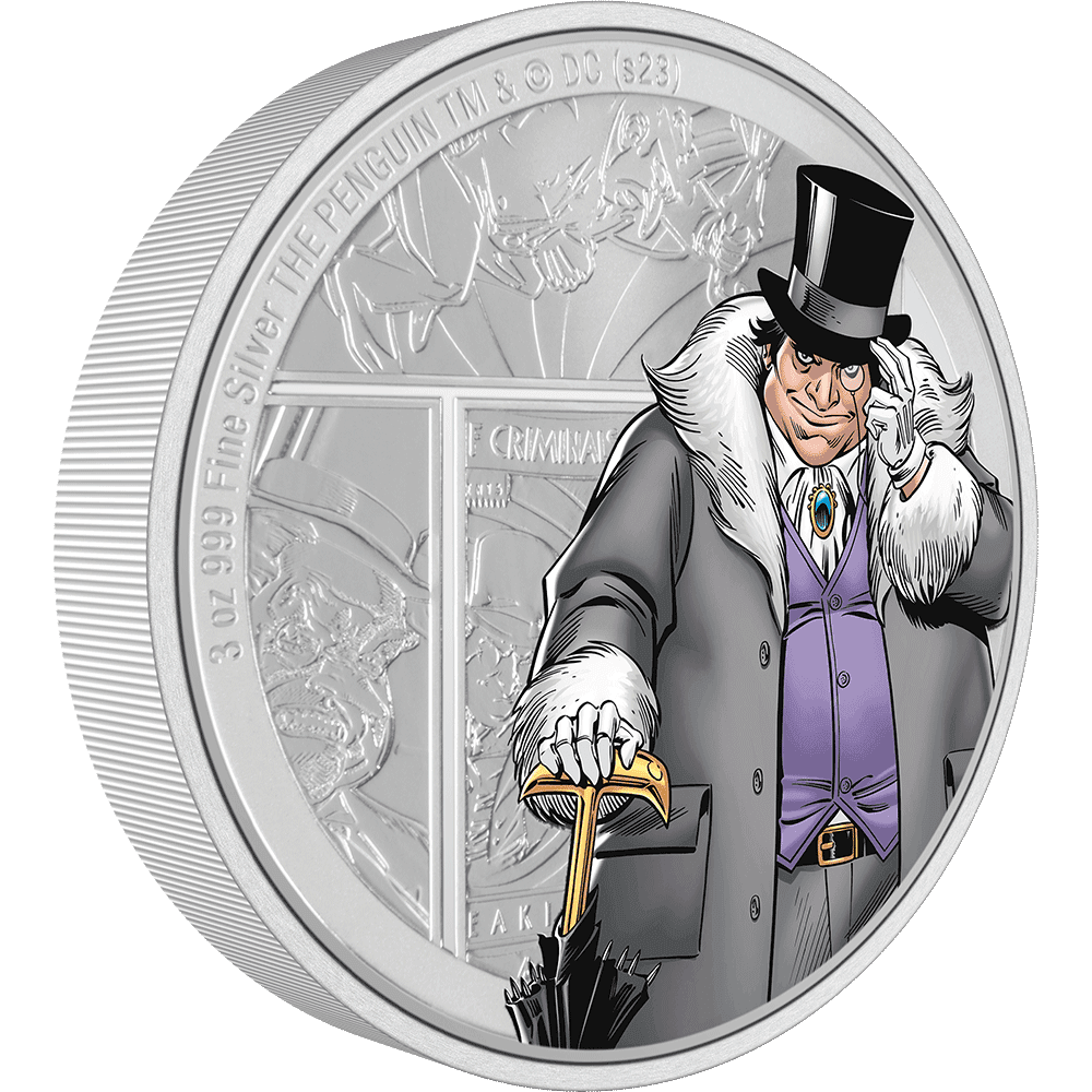 DC Villains - THE PENGUIN(TM) 1oz Silver Coin