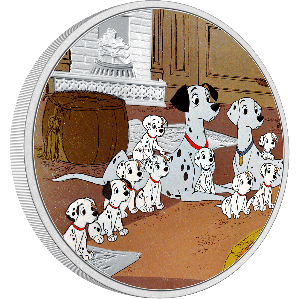 Disney 101 Dalmatians - Family 1oz Silver Coin