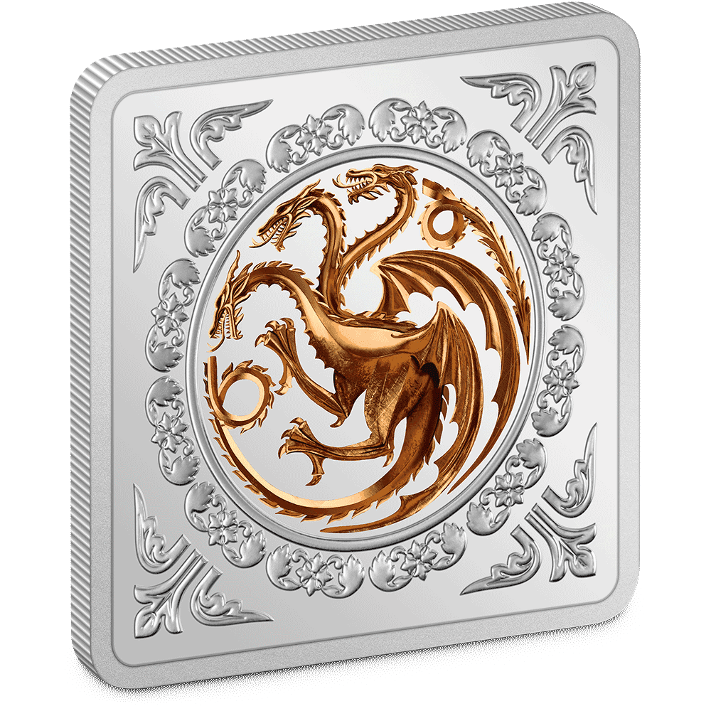 Game of Thrones(TM) - Targaryen Sigil 1oz Silver Medallion