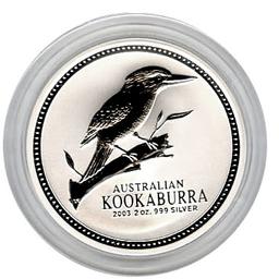 Australian Kookaburra 2 oz. Silver 2003