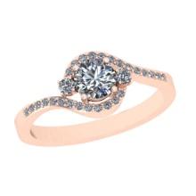 1.00 Ctw VS/SI1 Diamond Style 14K Rose Gold Engagement Ring ALL DIAMOND ARE LAB GROWN