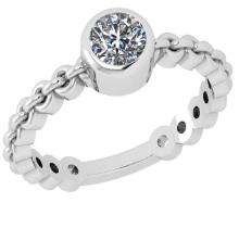 CERTIFIED 1.54 CTW I/SI2 ROUND (LAB GROWN Certified DIAMOND SOLITAIRE RING ) IN 14K YELLOW GOLD