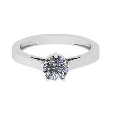 CERTIFIED 0.9 CTW F/VS1 ROUND (LAB GROWN Certified DIAMOND SOLITAIRE RING ) IN 14K YELLOW GOLD