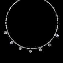 1.05 CtwVS/SI1 Diamond Prong Set 14K White Gold Yard Necklace (ALL DIAMOND ARE LAB GROWN )