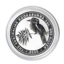 Australian Kookaburra 1 oz. Silver 2000