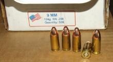 245  Rounds 9mm RN
