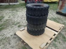 (4)  10-16.5 Skid Steer Tires