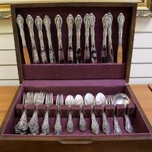 Alvin Vivaldi Sixty Four Piece Sterling Silver Flatware Set