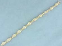 2ct Tw Baguette Diamond Bracelet In 14k Yellow Gold