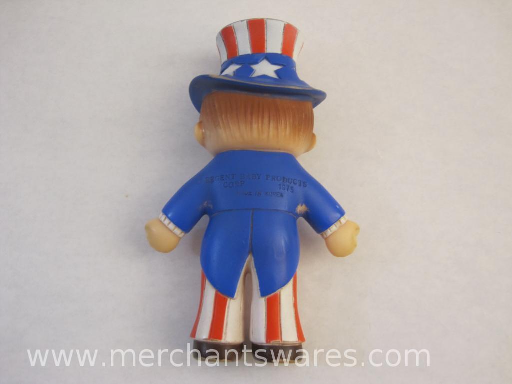 Regent Baby Products Corp Uncle Sam Rubber Squeaky Toy (1975) and 200th Anniversary of The White
