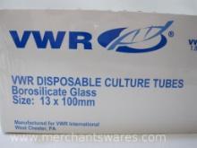 VWR Disposable Culture Tubes. Borosilicate Glass, 13 x 100mm