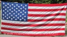 Large Valley Forge Flag Company Inc. American Flag, approx 5 X 9.5 Feet, 100% Cotton-Bunting