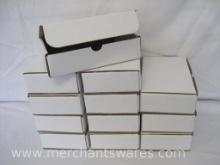 One Dozen White Small Boxes, Approximate 8.5x2.25x5 inches in size
