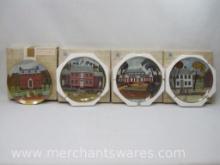 Four Museum Editions Ltd. Collection Plates, The Colonial Heritage Series, 7 lbs 6 oz