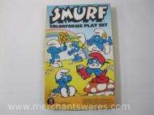 Smurf Colorforms Brand Play Set 655, 1981 licensed by Wallace Berrie & Co., 8 oz