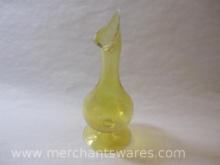 Yellow Glass Corning 8 Inch Bud Vase in Gift Box, 9oz