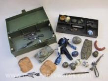 1997 Hasbro GI Joe Locker with Assorted Accessories, see pictures for included pieces, 3 lbs