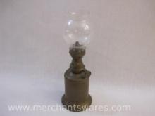 Vintage Mariva Pigeon Oil Lamp with Glass Globe, 10 oz