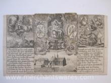 Antique German Religious Pamphlet, double-sized, 2 oz