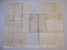 Assorted 1800s Letters of Indenture, see pictures, AS IS, 3 oz