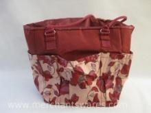 Initials Inc Cinch & Go Tote in Poppy Pattern, new in package, 2 lbs