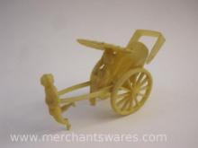 Vintage Plastic Handcart Figure, Japan, 1 oz