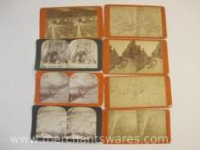 Assorted Antique Stereograph Cards including California Redwoods, Niagara Scenery, Miners of St.