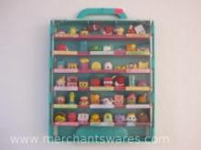 Shopkins Carry and Display Case Full of Shopkins Figures, see pictures, 1 lb 12 oz