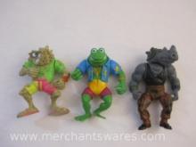 Three Teenage Mutant Ninja Turtles Villain Action Figures including Rock Steady, Napoleon Bonafrog