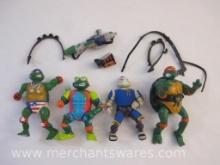 Assorted Teenage Mutant Ninja Turtles Action Figures and Accessories, see pictures for condition AS