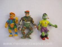 Three Teenage Mutant Ninja Turtles Villain Action Figures including Mondo Gecko, Walkabout Dingo,