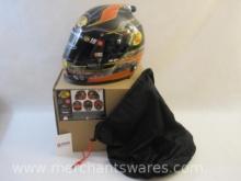 Signed Martin Truex Jr Full Size Replica NASCAR Helmet, signed on visor, in original box with COA, 3