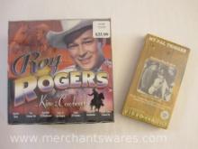 Two Sealed Roy Rogers VHS including 7 VHS King of the Cowboys Box Set and My Pal Trigger, 3 lbs 7 oz