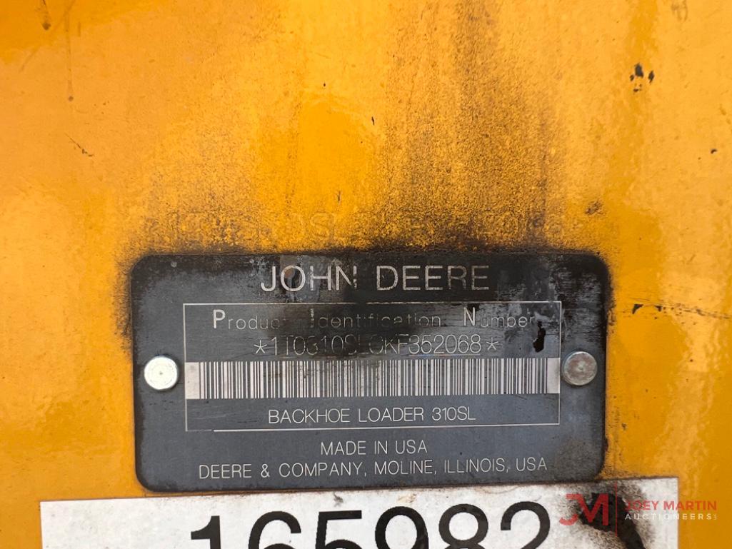 2019 JOHN DEERE 310 SL LOADER BACKHOE