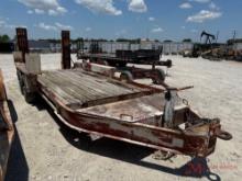 HOMEMADE 7' X 18' EQUIPMENT TRAILER,