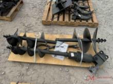 NEW AUGER MINI EXCAVATOR ATTACHMENT W/ (2) BITS