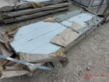 BUNDLE OF NUMEROUS SHEETS OF 38" X 9'10" TIN