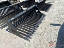 NEW 75" ROCK BUCKET SKID STEER QUICK ATTACH