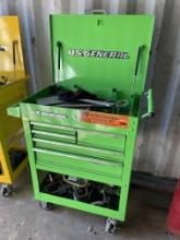 US General Port 5 Drawer Tool Box w/ Contents Included (Green)