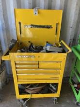 US General Port 5 Drawer Tool Box, Contents Included (Yellow)