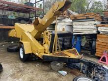 Wood Chuck Towable Chipper w/Jobbox & Outriggers, Ford 6cyl Gas Engine (DOES NOT RUN)