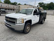 2011 Chevy 3500HD 6.0L Gas Pick Up Truck w/ Knapheide Utility Body, Automatic Transmission Odomete