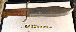 Large Bowie Knife 9 1/2" Blade ( 14 1/2" total Length)