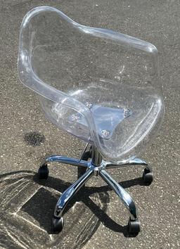 Clear Acrylic Chair Adjustable