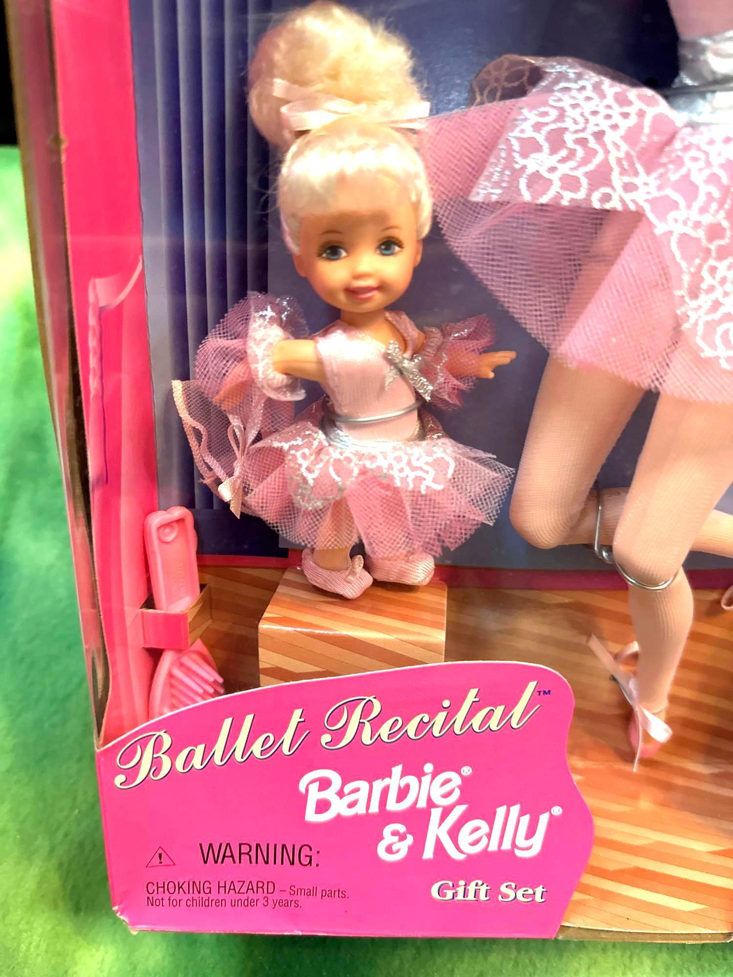 NIB 1997 Barbie & Kelly Ballet Recital Dolls