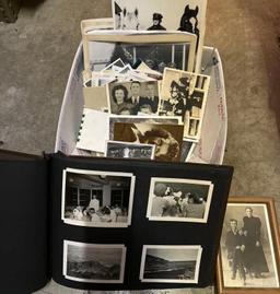 HUNDREDS of Black and White photos late 1800's- 1960's - Lot of Military