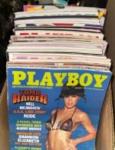 Box of Playboy Magazines